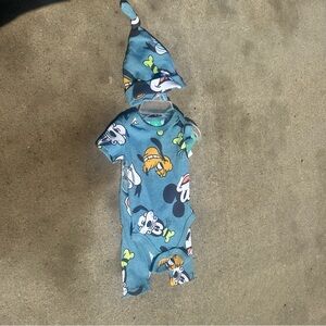 Disney Blue Character Print Kids One Piece